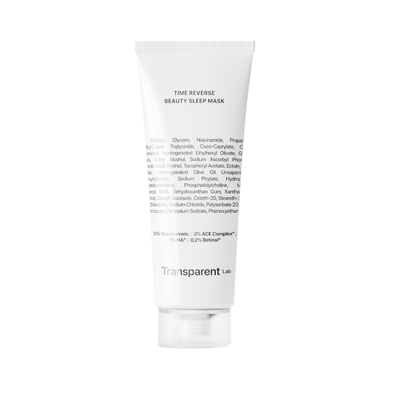 Transparent Lab - Time Reverse Beauty Sleep Mask - Ночная маска для лица против морщин - 75 мл