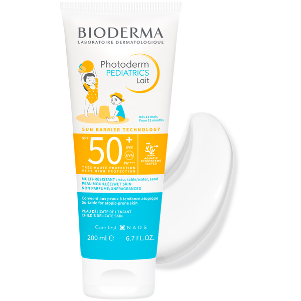 Bioderma Photoderm Pediatrics Lait SPF 50+ - Солнцезащитное молочко для тела и лица детей - 200 мл