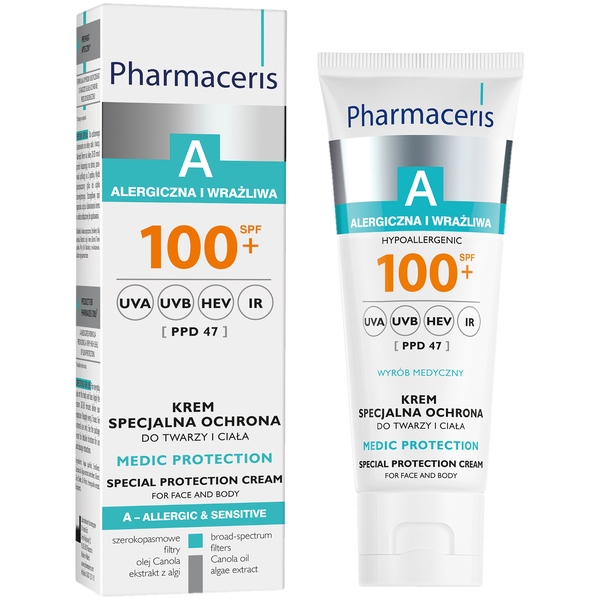 Pharmaceris A Medic Protection - Солнцезащитный крем для лица и тела SPF100+ - 75 мл