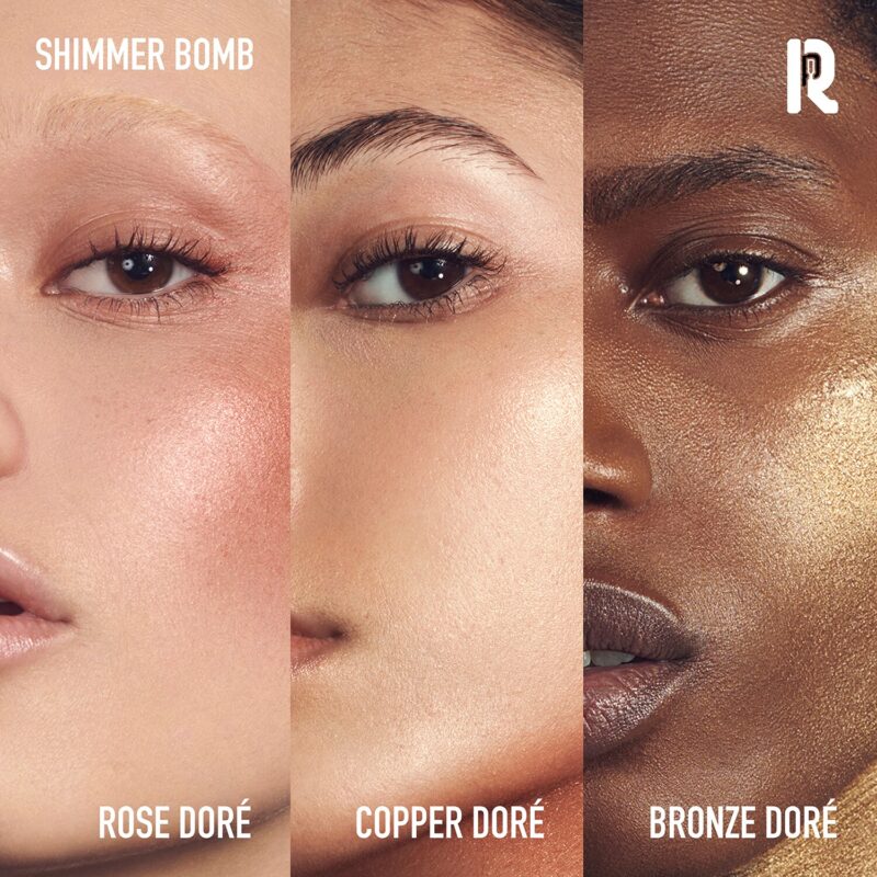 Rabanne Makeup Shimmer Bomb - Румяна-шиммер для лица и тела - 75 мл — изображение 4